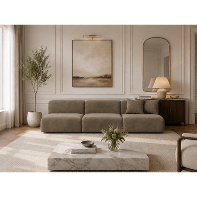 3 Seater Velvet Sectional