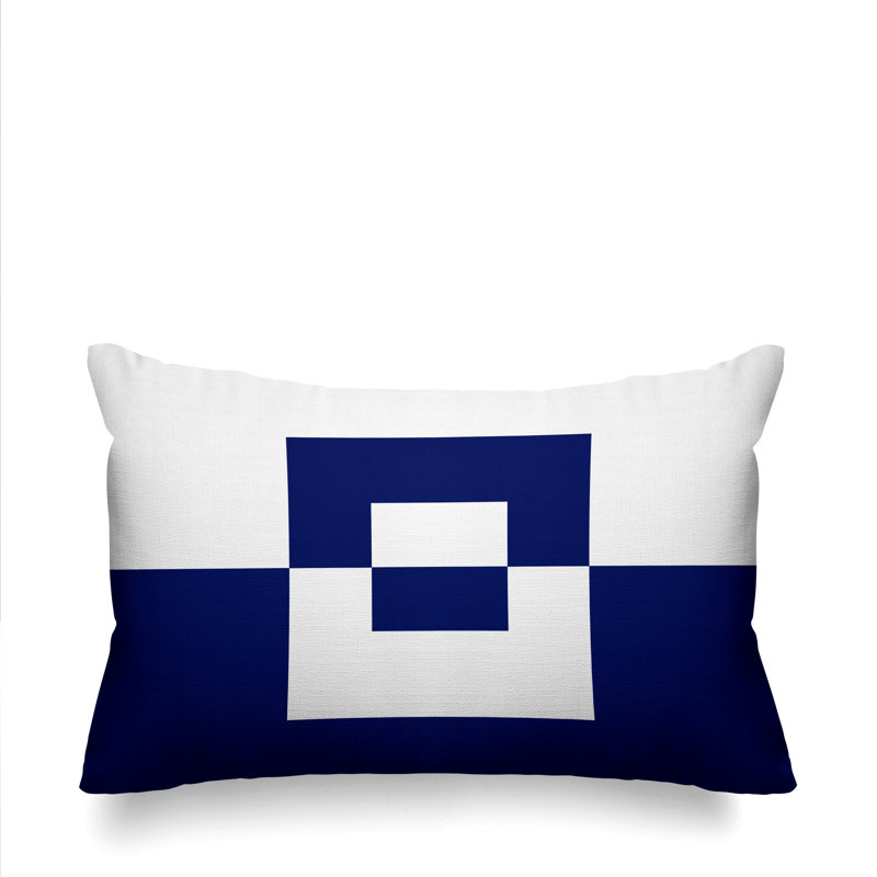 Coussin lombaire intérieur / extérieur Luella, Bleu marine