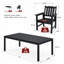Ensemble de salle à manger rectangulaire pour 6 personnes L 63 po avec 6 chaises-1605757486