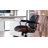Upholstered Swivel  Office Chair with Adjustable Back-1159014972