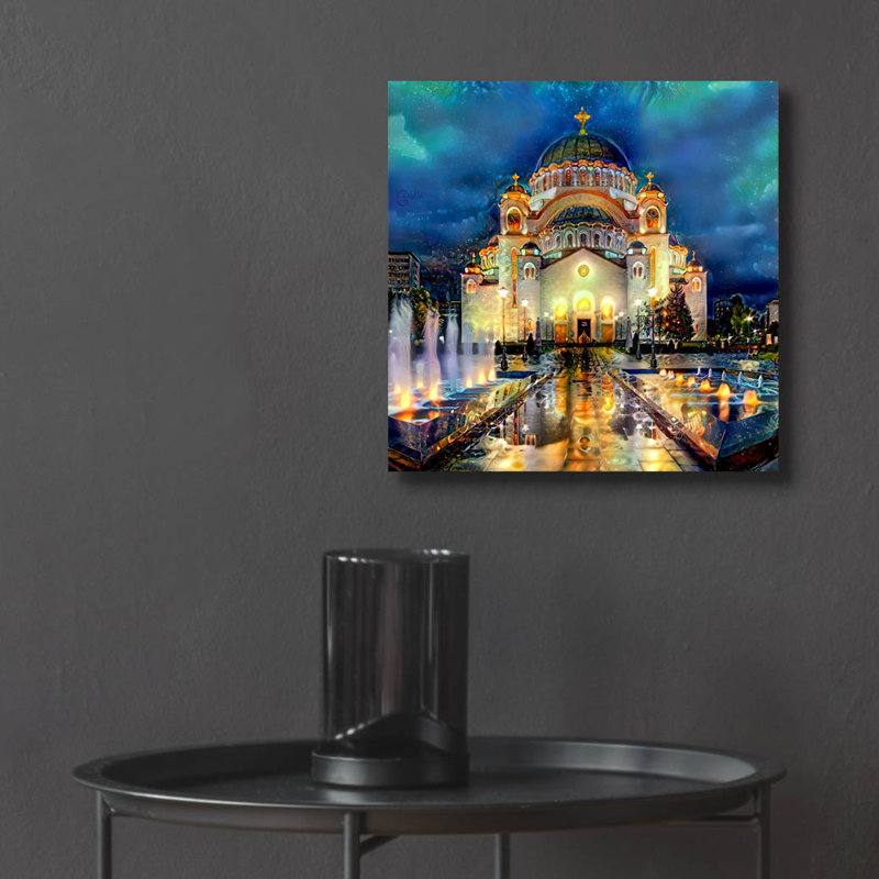 Art de verre acrylique, H 12 po x l 12 po x P 0,13 po