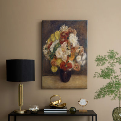 Bouquet de chrysanthèmes - Toile tendue avec châssis par Pierre-Auguste Renoir