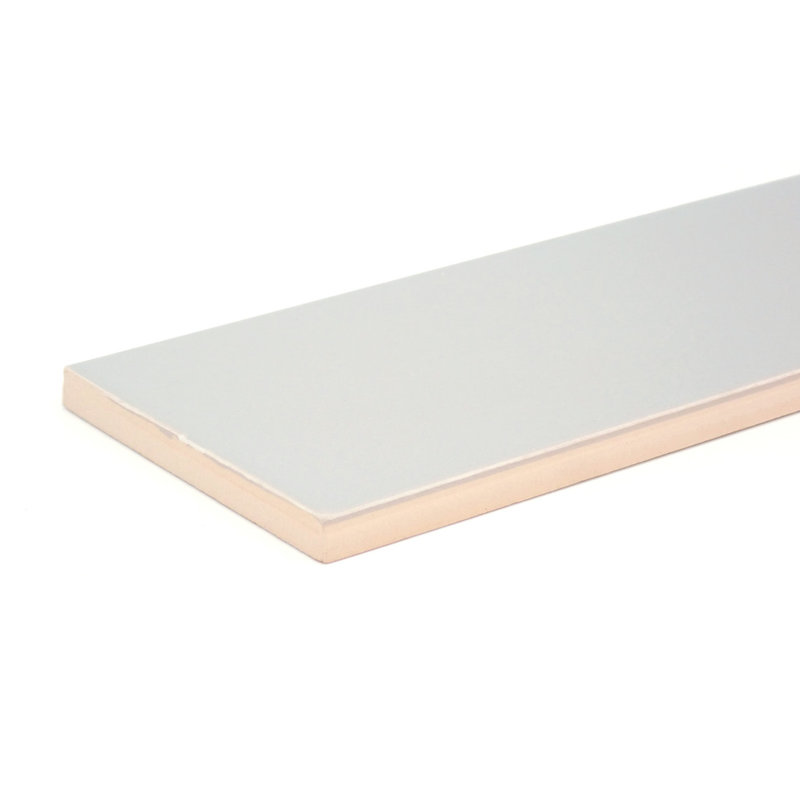 Euphoria™ 3" x 12" Beveled Ceramic Patterned Tile, Silver