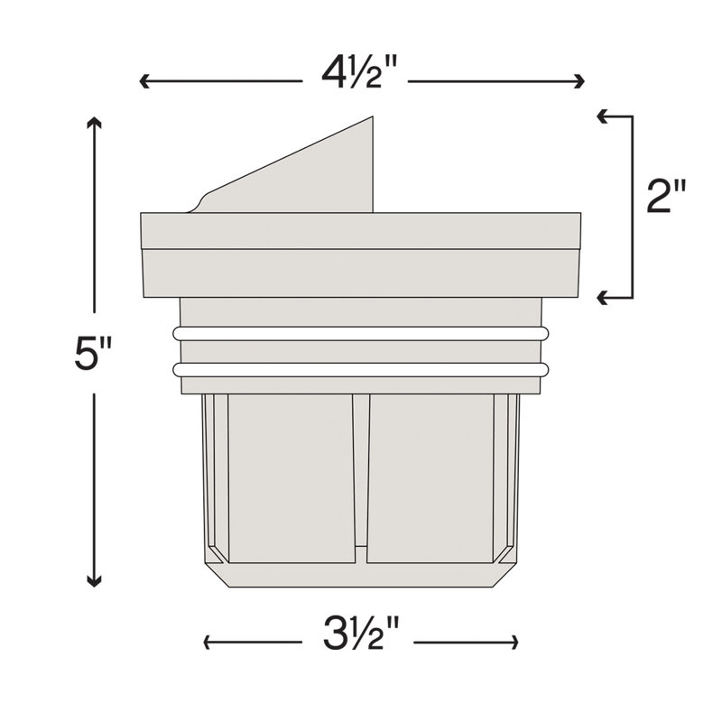 Hinkley Variable Output LED Well Light, Gray