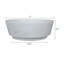 Marble Bowl  - 7x7x2.5" - White