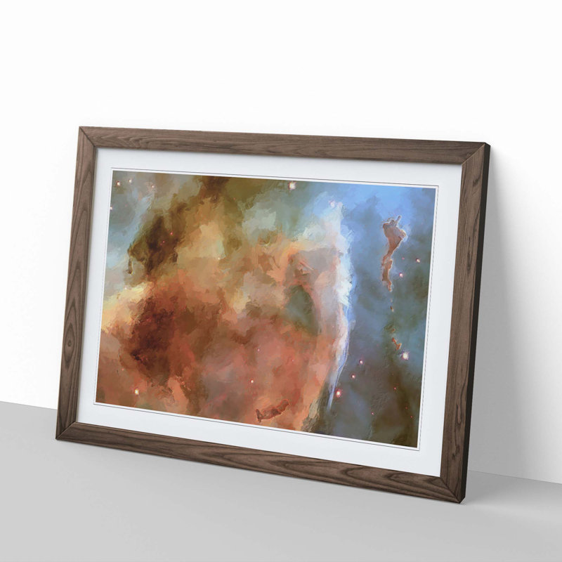 Universe Vol.40 in Abstract - Picture Frame Graphic Art Print, Walnut Framed, 62cm H x 87cm W x 2cm D
