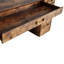 Table de bar et tabourets d'extérieur en bois avec coussins, table en osier de rotin PE