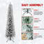 Arbre de Noël 7 pi avec un support en métal-1255680223-1255680217
