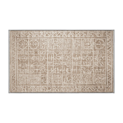 Tapis gris lavable à la machine
