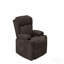 Fauteuil inclinable électrique en lin brun Lusio