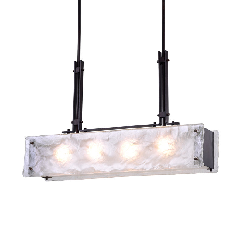 Lustre carré / rectangulaire 4 lumières Paradiso