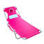Chaise longue de plage Comfort Lounger Face Down, rose (paquet de 3)
