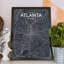 Atlanta City Map - No Frame Print-739270691