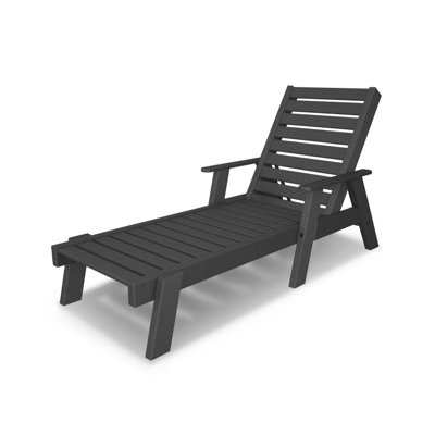 POLYWOOD® Captain 28" Patio Chaise Lounge