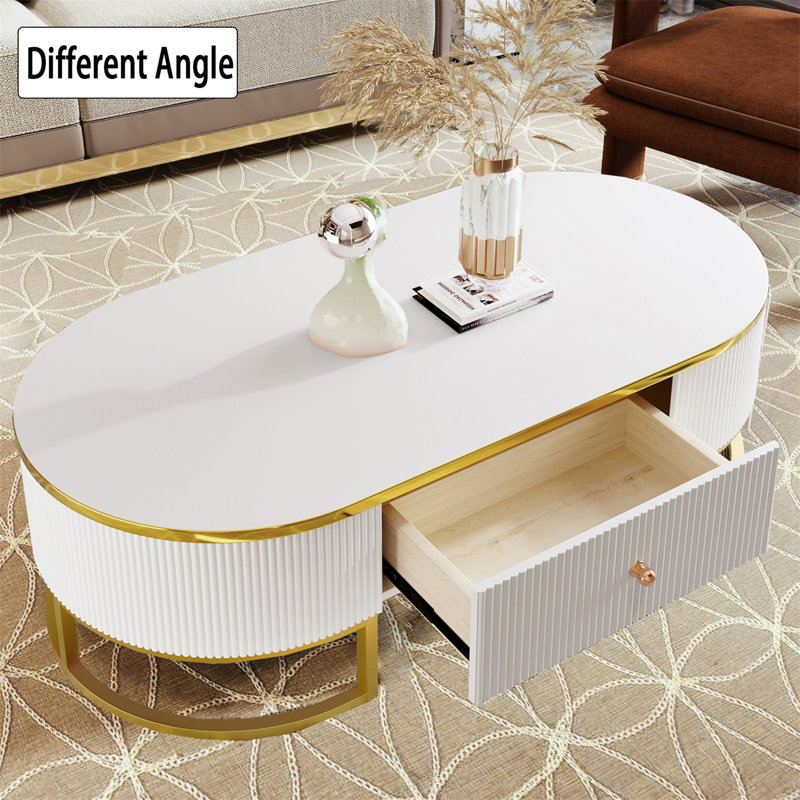 Table basse moderne avec tiroirs