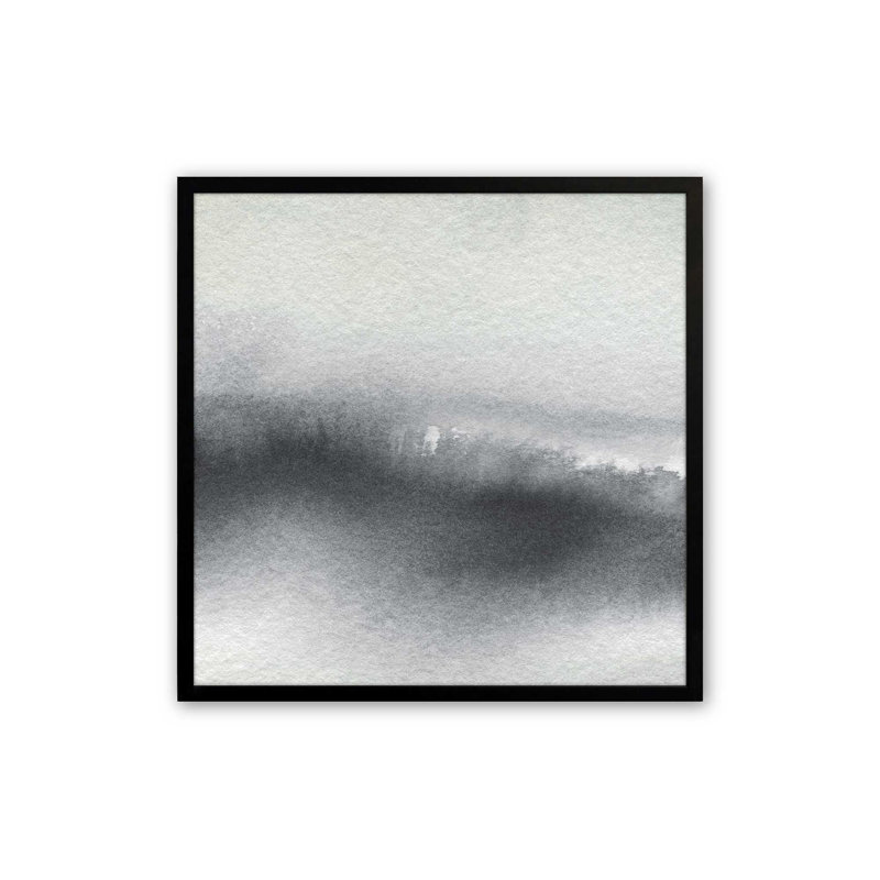 «Whispering Woods V1» sur toile, Satin Black Single Picture Framed Paper, H 13,5 po x l 13,5 po x P 1,25 po