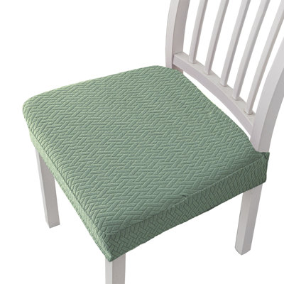 Jacquards Chair Cushion Cover Solid Color Elastic Chair Cover Cover For Hotel And Home Dining Chairs