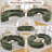 Boneless Curved Sectional Compressed Sofa, 4 to 12 Seater with 8.47" Wide Arms, No Assembly Required-1267096930-1262935239