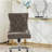 Modern Chenille Upholstered Tufted Button Home Office Chair, Adjustable Desk Chair Swivel Office Chair-99133323