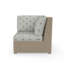 Fauteuil d'angle modulaire en osier sans accoudoirs avec coussins Sunbrella Henri-613420689