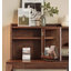 Bureau en noyer avec armoire de rangement intégrée-1642712538
