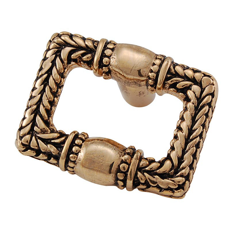 Cestino Rectangular Knob, Antique Gold