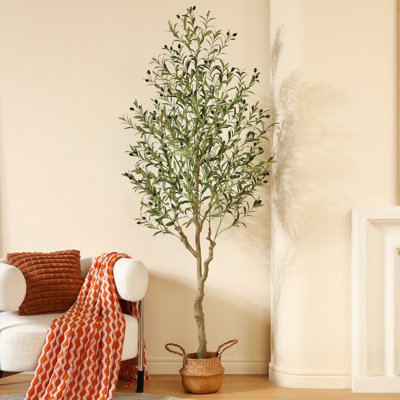 Adcock Faux Tree in Wicker/Rattan Basket