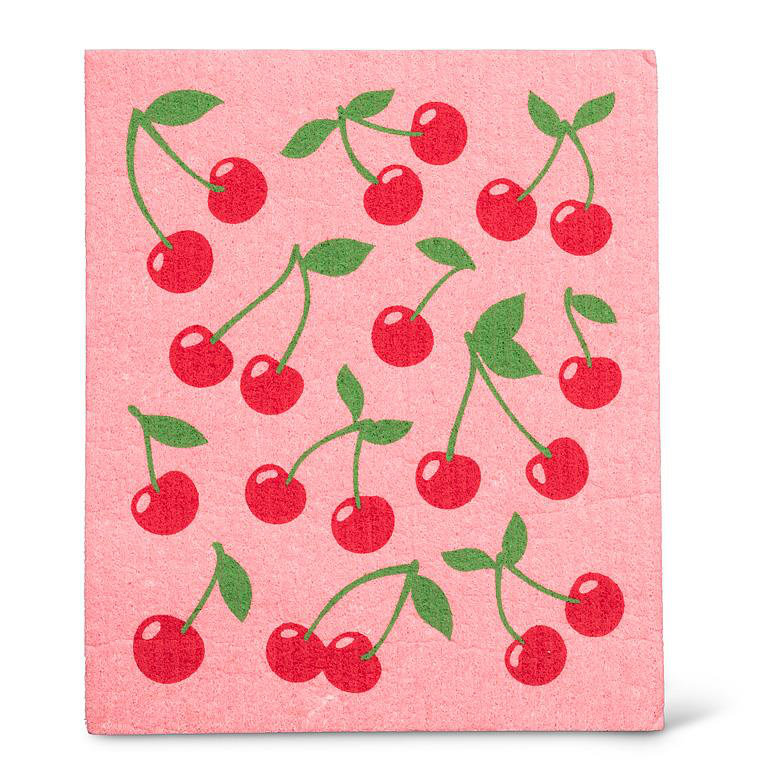 Ensemble de serviettes et cerises