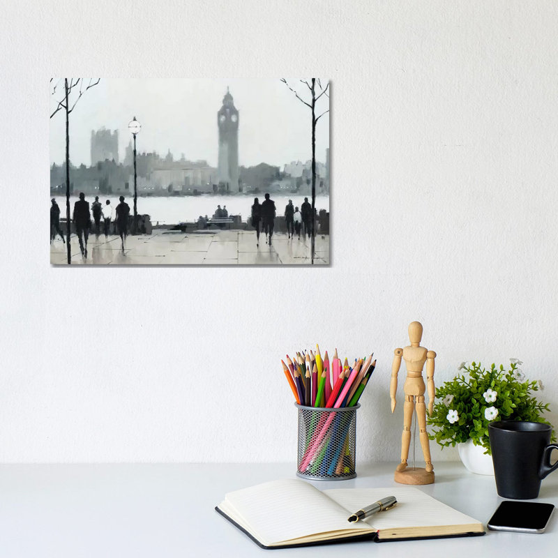 Morning London by E.A. Orme - Wrapped Canvas Print, 20.32 cm H x 30.48 cm W