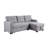 Upholstered Pull Out Sectional Sofa With Chaise-596760780