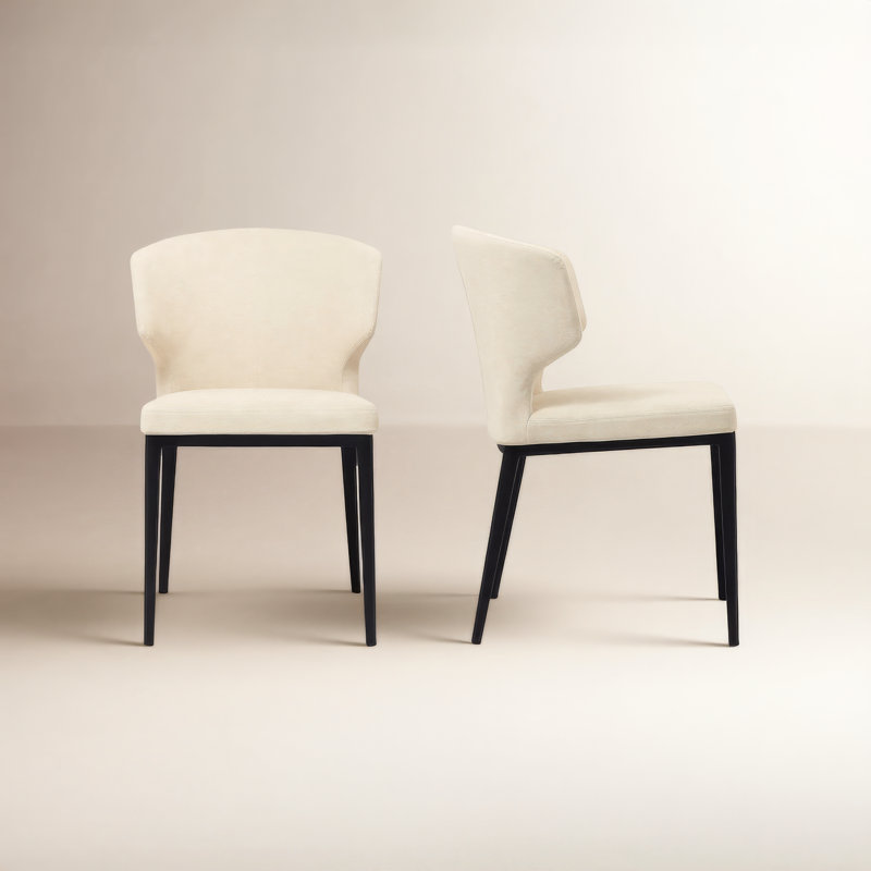 Delaney Dining Chair Warm Beige-Set Of Two, Warm Beige
