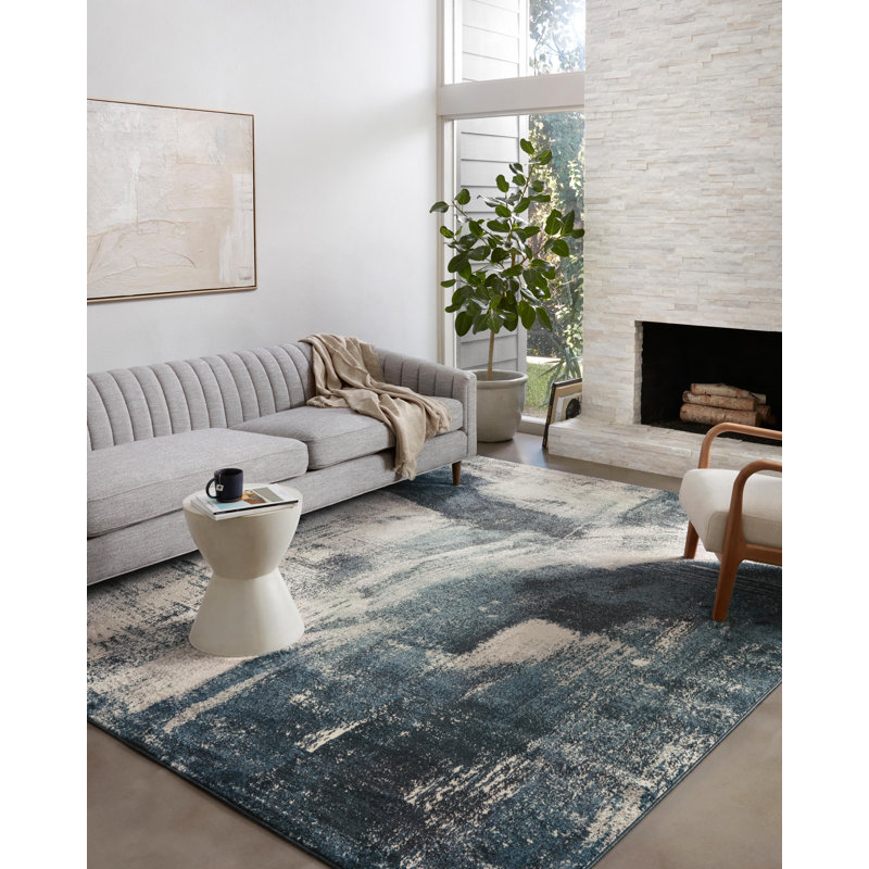 Abstract Indoor Rug, Rectangle 7'10" x 10'