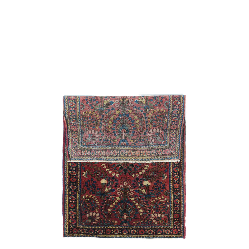Wool Oriental Area Rug in Maroon