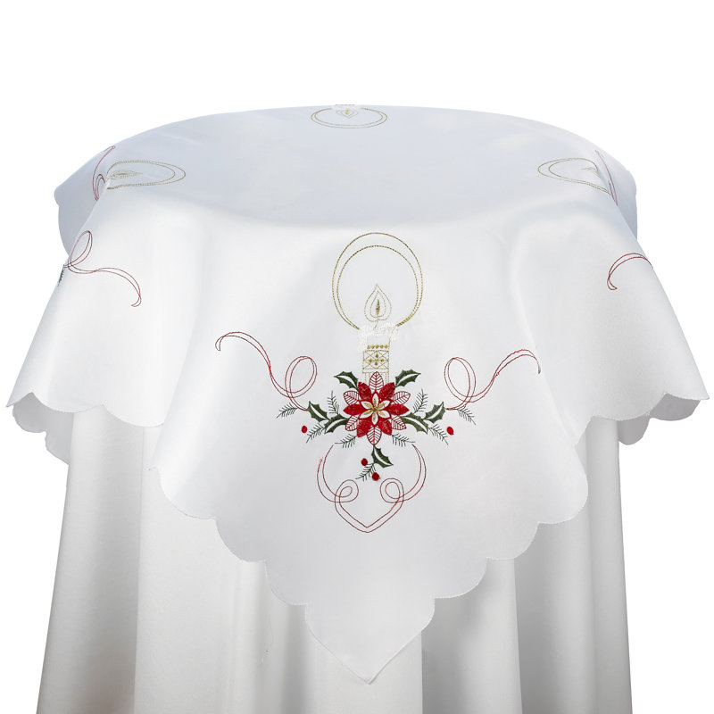 Raiford Embroidered Christmas Tablecloth