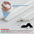 Pre-Cut Wall Molding Kit, 6-Frame PS Wainscoting Panel Set for Accent Walls and Full Wall Design