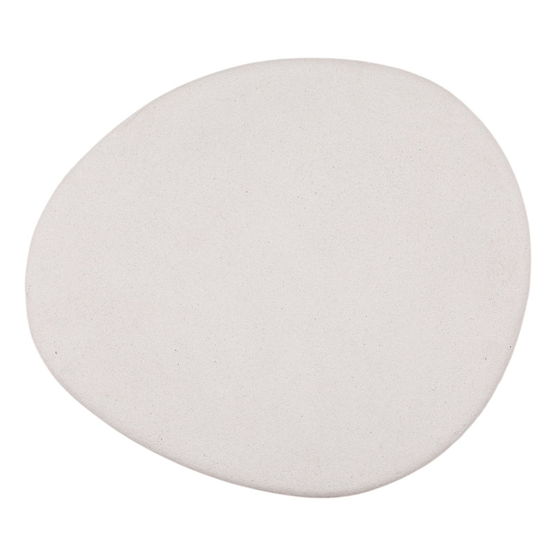 Raul Concrete Terrazzo Coffee Table, White