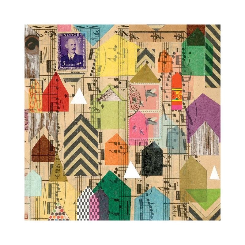 Stamped Houses II 1 Piece Wrapped Canvas Wall Art, 30.48 cm H x 30.48 cm W