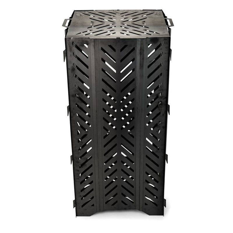 Steel Manual Lift Outdoor Trash/Recycling Bins, 100 galloons