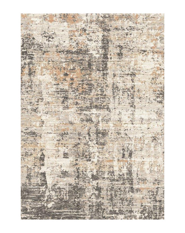 Tapis à motif abstrait multicolore en polyester Jewel Multi 5 pi 3 po x 7 pi 3 po Jewel