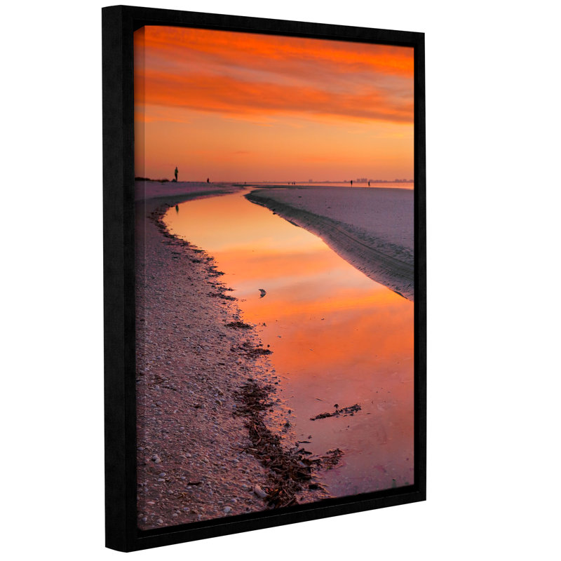 Captiva Sunset by Steve Ainsworth Framed Photographic Print on Wrapped Canvas, 24" H x 18" W
