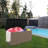Resin Deck box, Outdoor Storage Container, Large Waterproof Storage Bench-120142122