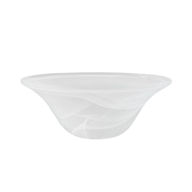12.25" Alabaster Glass Bowl Shade