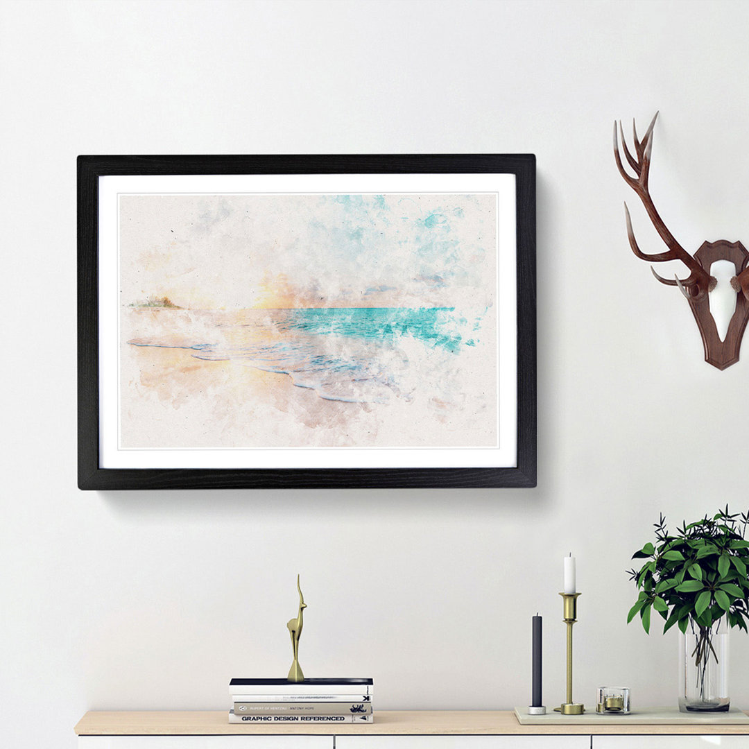 North Shore Beach Hawaii - Framed Print