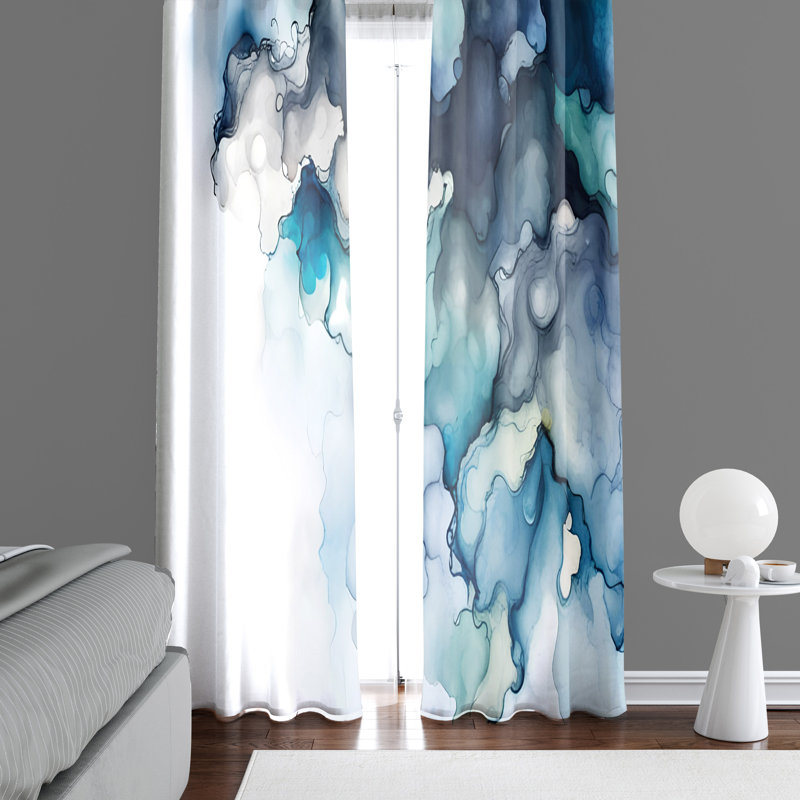Semi Sheer Curtain Pair, 40" W x 52" L