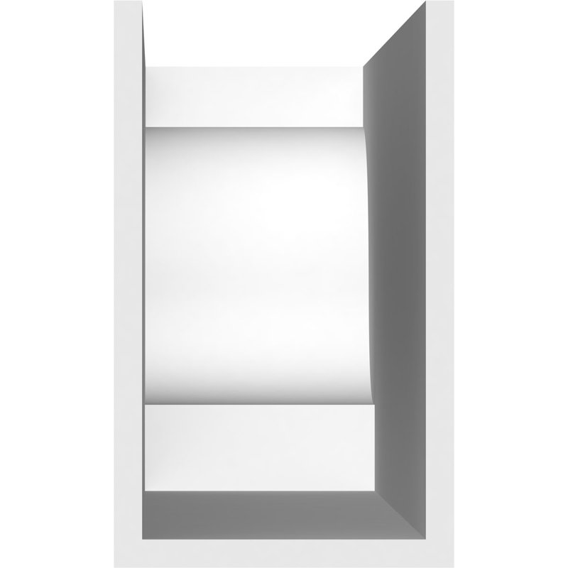 6"W x 10"H x 36"L Standard Newport Architectural Grade PVC Rafter Tail, 10"H x 6"W x 36"D