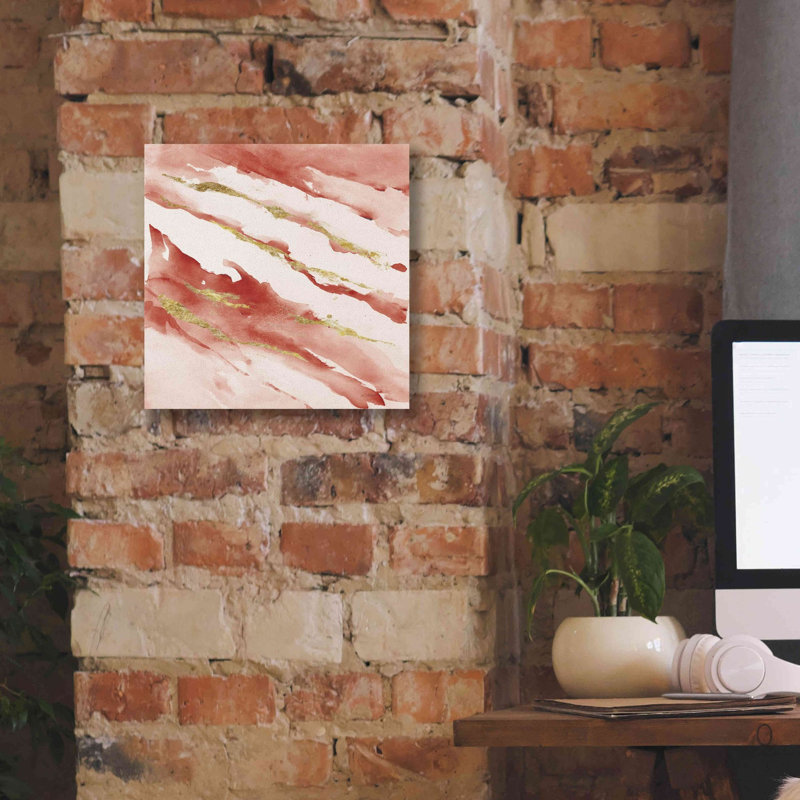  «Drift V2 Red» par Mike Schick, estampe numérique sur toile, 12 po x 12 po, H 12 po x l 12 po x P 0,75 po