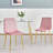 Modern Simple Dining Chair With Metal Legs Set Of 4-14610114-14610174