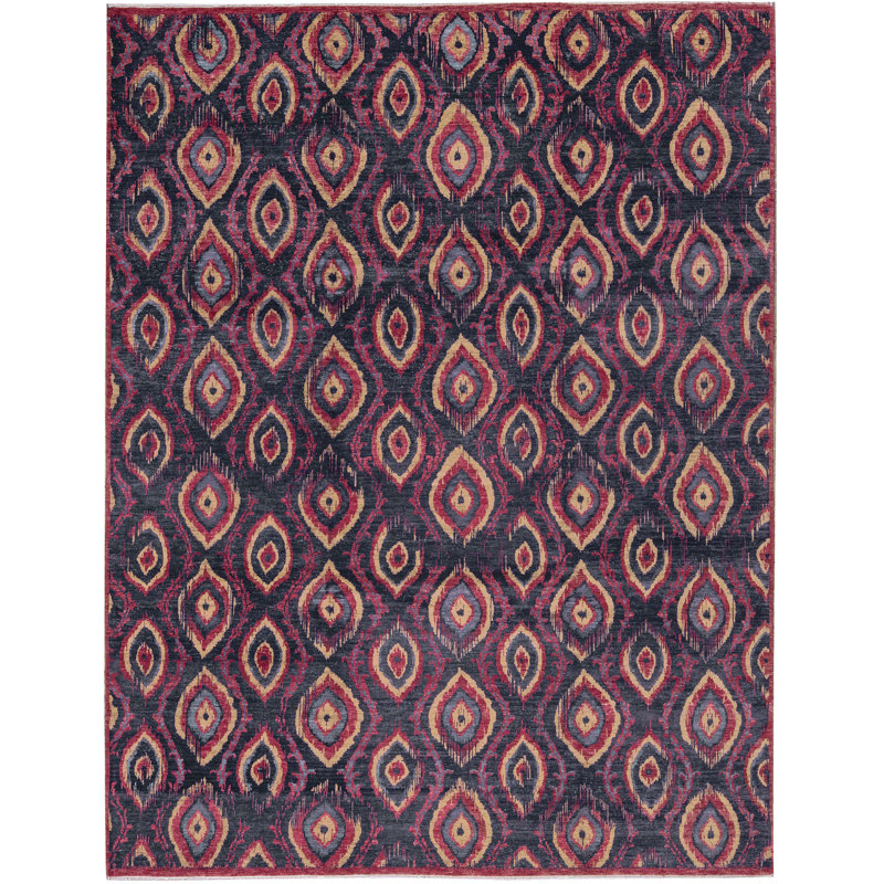 Tapis brun de haute qualité noué à la main