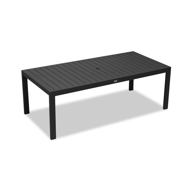 Dune Outdoor Dining Table, Black, 29.5"H x 86.5"D x 41.75"W