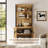 Aadam Modern TV Stand With 3 Tiers Bookshelf, Farmhouse Entertainment Center With 4 Large Storage Cabinets And Adjustable Shelf, Wooden Media TV Console With Black Metal Leg -1015699842
